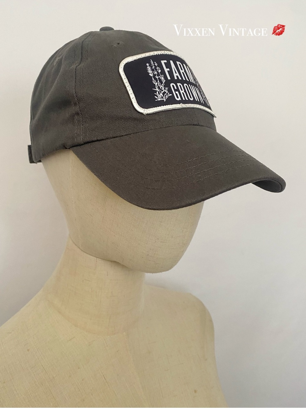 YOUNG LIVING 'FARM GROWN' BASEBALL CAP IN CHARCOAL